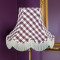 Purple Gingham Check Fabric Lampshades