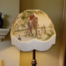 Tally Ho Hunting Scene Dome Fabric Lampshades
