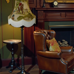 Tally Ho Hunting Scene Fabric Lampshades