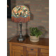 Oriental Koi Carp and Blue Dome Fabric Lampshade