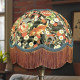Oriental Koi Carp and Blue Dome Fabric Lampshade