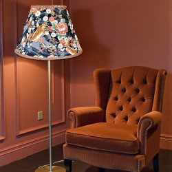 Oriental Koi Carp and Orange Fabric Tapered Empire Lampshade