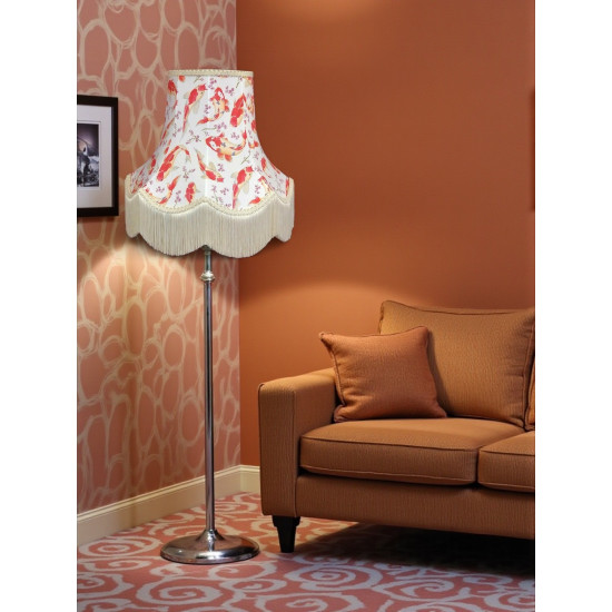Oriental Ivory Koi Carp Fabric Lampshades