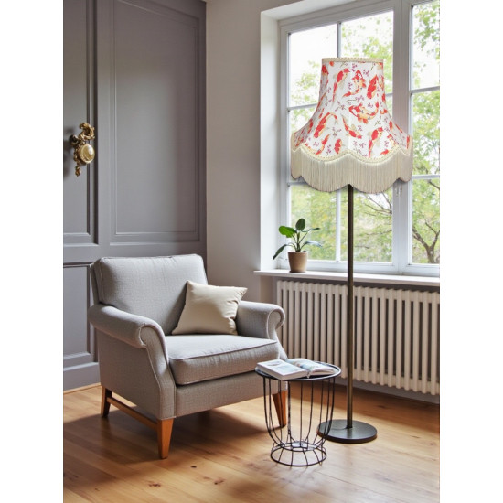 Oriental Ivory Koi Carp Fabric Lampshades