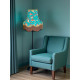 Oriental Jade and Gold Koi Carp Fabric Lampshades