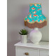 Oriental Jade and Gold Koi Carp Fabric Lampshades