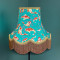 Oriental Jade and Gold Koi Carp Fabric Lampshades