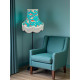 Oriental Jade Koi Carp Fabric Lampshades