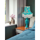 Oriental Jade Koi Carp Fabric Lampshades