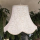 Cream French Lace Modern Scalloped Fabric Lampshades