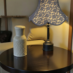 Gold and Black Lace Modern Fabric Lampshades