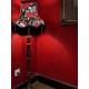 Gothic Skulls and Roses Black Tasseled Fabric Lampshades