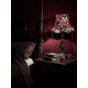 Gothic Skulls and Roses Black Tasseled Fabric Lampshades