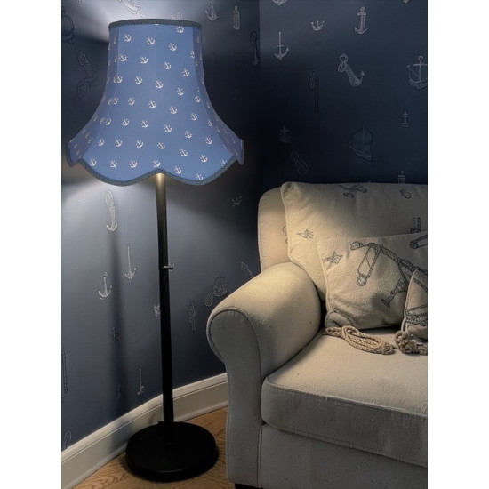 Blue Anchors Nautical Modern Lampshade 