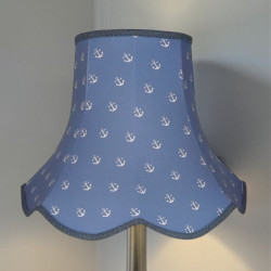 Blue Anchors Nautical Modern Lampshade 