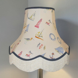 Padstow Nautical Sailing Fabric Lampshade