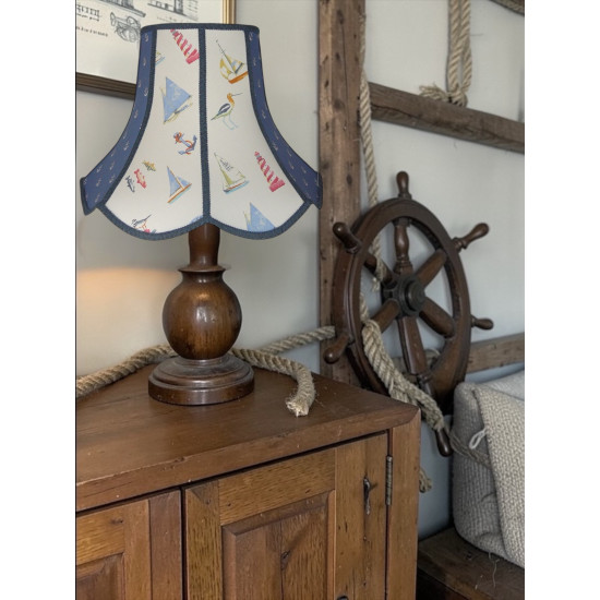 Padstow Blue Nautical Anchor Panel Modern Lampshade