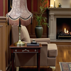 Paisley Jacquard Antique Gold and Black Lampshade
