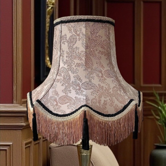 Paisley Jacquard Antique Gold and Black Lampshade