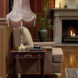 Paisley Jacquard Antique Gold and Cream Lampshade