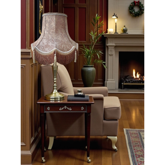 Paisley Jacquard Antique Gold and Cream Lampshade