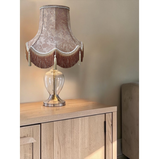 Paisley Jacquard Antique Gold and Cream Lampshade