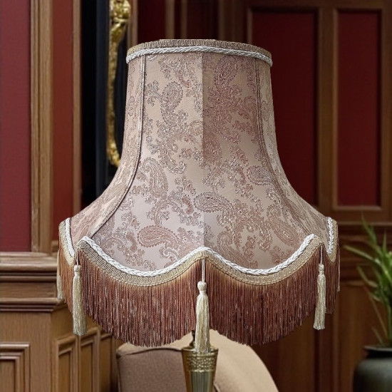 Paisley Jacquard Antique Gold and Cream Lampshade
