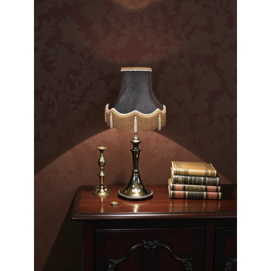 Paisley Jacquard Black and Gold Lampshade