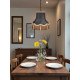 Paisley Jacquard Black and Gold Lampshade