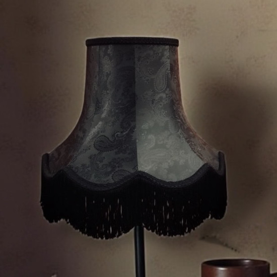 Paisley Jacquard Black Lampshade