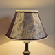 Paisley Jacquard Dark Bronze and Black Fabric Tapered Empire Lampshade