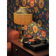 Paisley Jacquard Dark Bronze and Gold Tiffany Lampshade