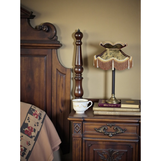 Paisley Jacquard Dark Bronze Victorian Lampshade