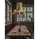 Paisley Jacquard Dark Bronze and Cream Lampshade