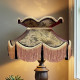 Paisley Jacquard Dark Bronze and Black Victorian Lampshade