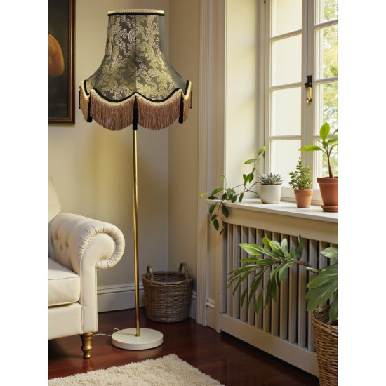 Paisley Jacquard Dark Bronze and Black Lampshade