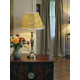 Paisley Jacquard Gold and Cream Fabric Tapered Empire Lampshade