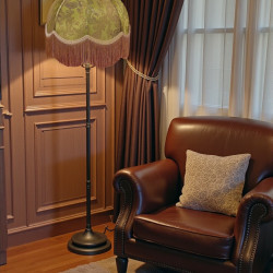 Paisley Jacquard Gold Dome Lampshade