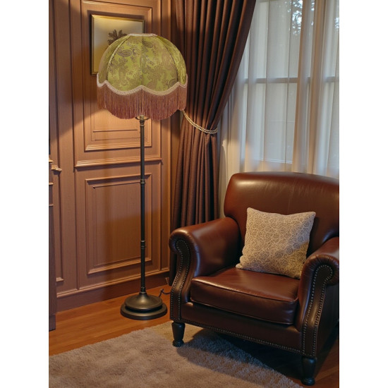 Paisley Jacquard Gold Dome Lampshade