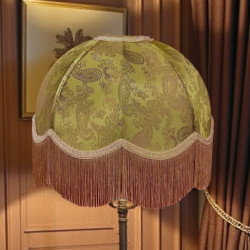 Paisley Jacquard Gold Dome Lampshade