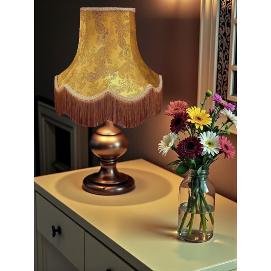 Paisley Jacquard Gold Lampshade
