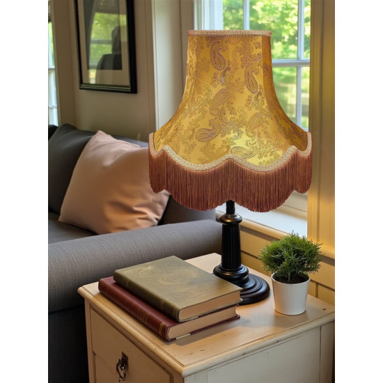 Paisley Jacquard Gold Lampshade