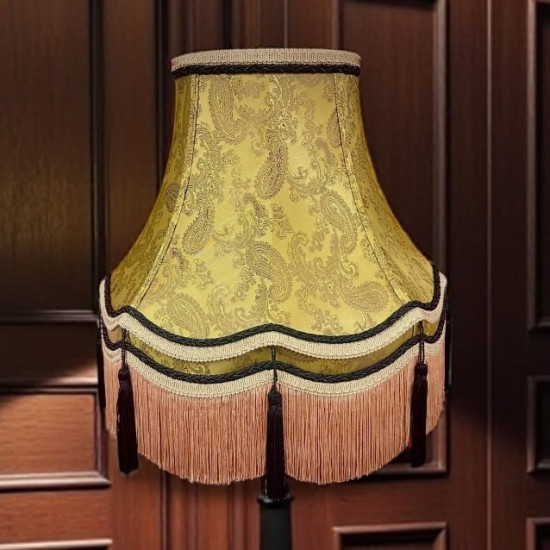 Paisley Jacquard Gold and Black Gallery Lampshade