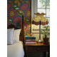 Paisley Jacquard Gold and Black Victorian Lampshade