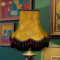 Paisley Jacquard Gold and Burgundy Lampshade