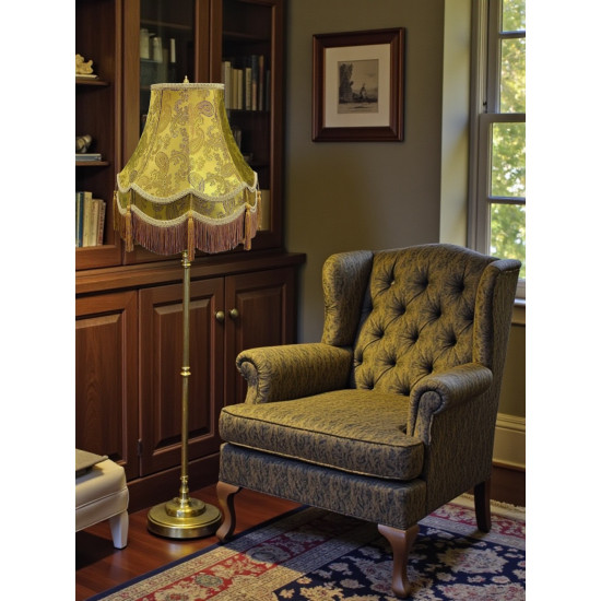 Paisley Jacquard Gold Gallery Lampshade