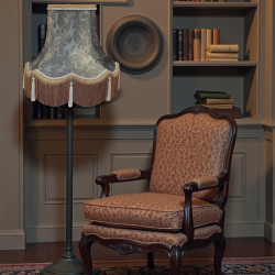 Paisley Jacquard Grey and Cream Lampshade