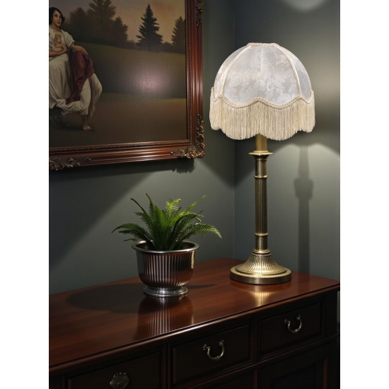 Paisley Jacquard Ivory Dome Lampshade