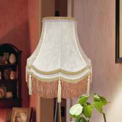 Paisley Jacquard Ivory and Cream Gallery Lampshade