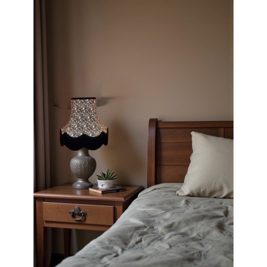 Paisley Print Black Lampshade